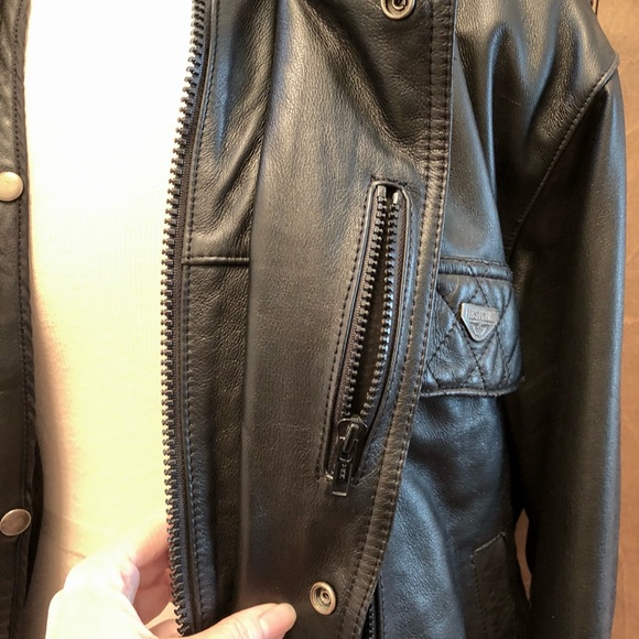 SOLD Beautiful FIRST GEAR Cafe Racer MC leather jacket - Picture 7 of 16